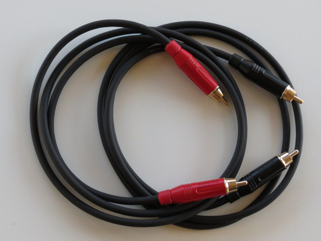 High-end RCA/GAC-4 kabel 0,6m (2Ft) 1,2m (4Ft) set L&R