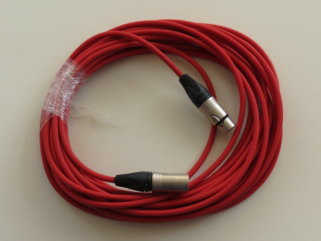 L geel & R rood Kabel 10m DGS-2 met NC3xXX - Afbeelding 2