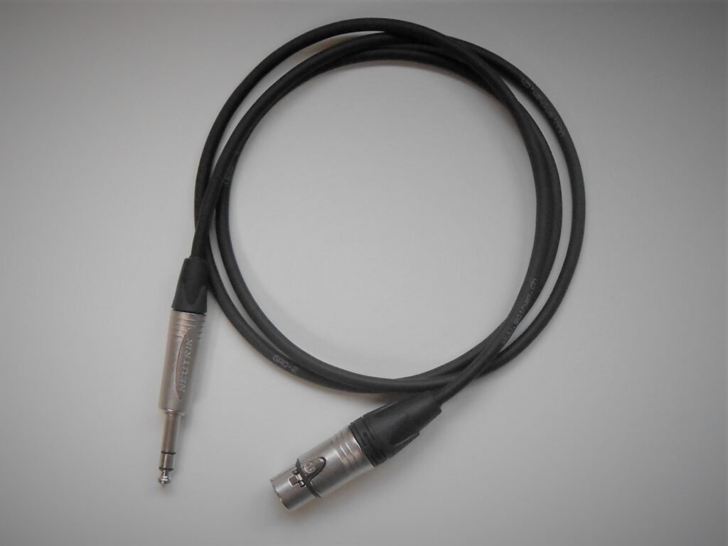 GAC-2 hoogste kwaliteit mic / line kabel - XLR3F > 6,3mm TRS balanced