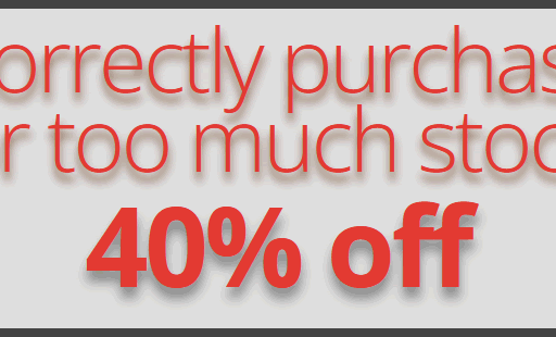 Incorrectly purchased or too much stock