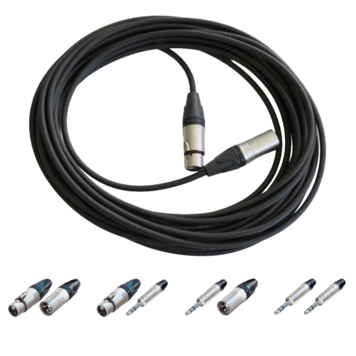 Zeer soepele microfoon en line kabel met 6m (20 Ft) GAC-2a 5.4